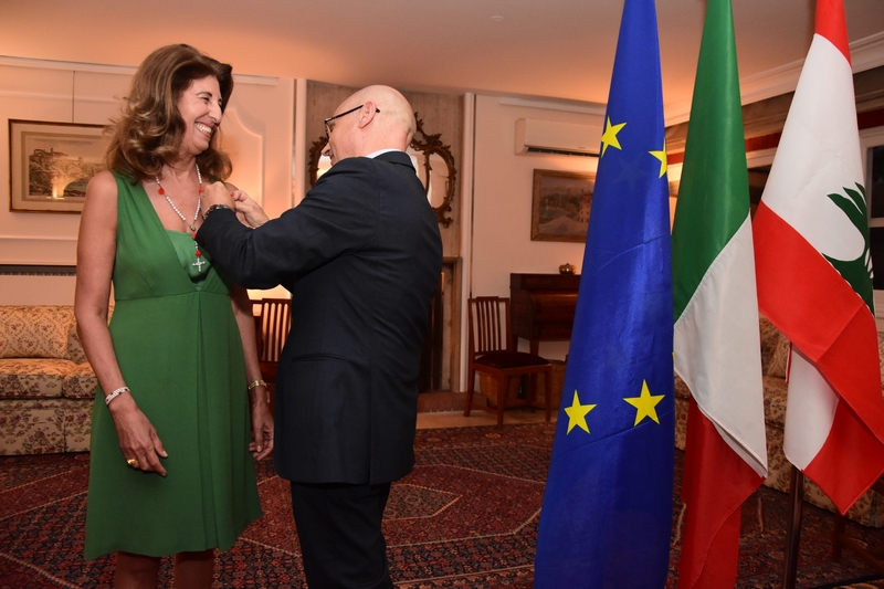 Order of the Star of Italy to Mrs. Marie Semaan